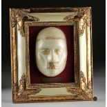 Framed Phoenician Gold Burial Mask Components