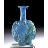 Miniature Roman Sidonian Glass Vessel w/ Grape Pattern