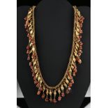 Important Greco-Persian Gold & Carnelian Necklace - 75g