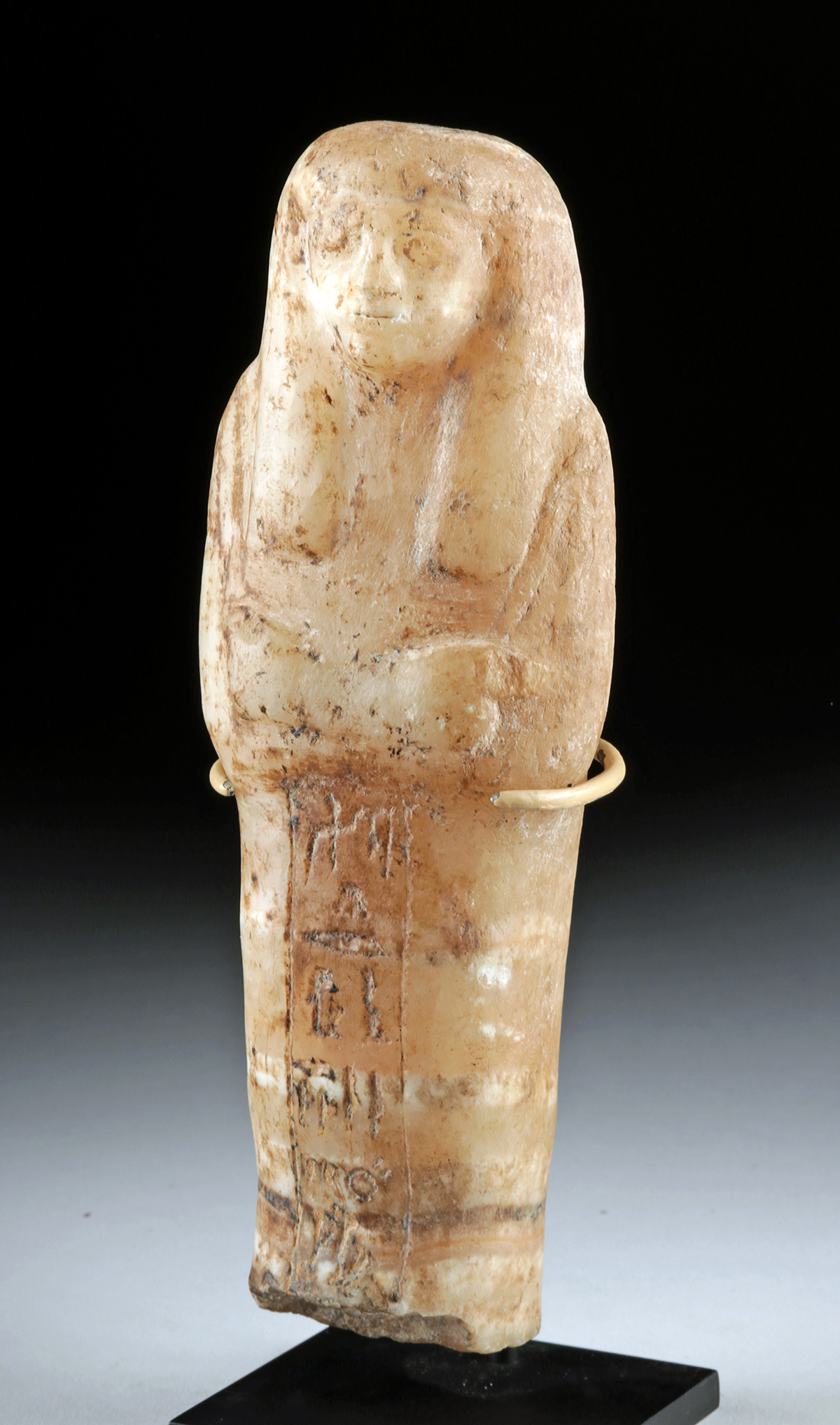 Translated Egyptian Alabaster Ushabti for Iry Iry - Image 2 of 3