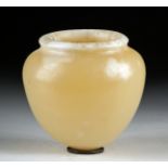 Gorgeous Egyptian Late Period Alabaster Jar