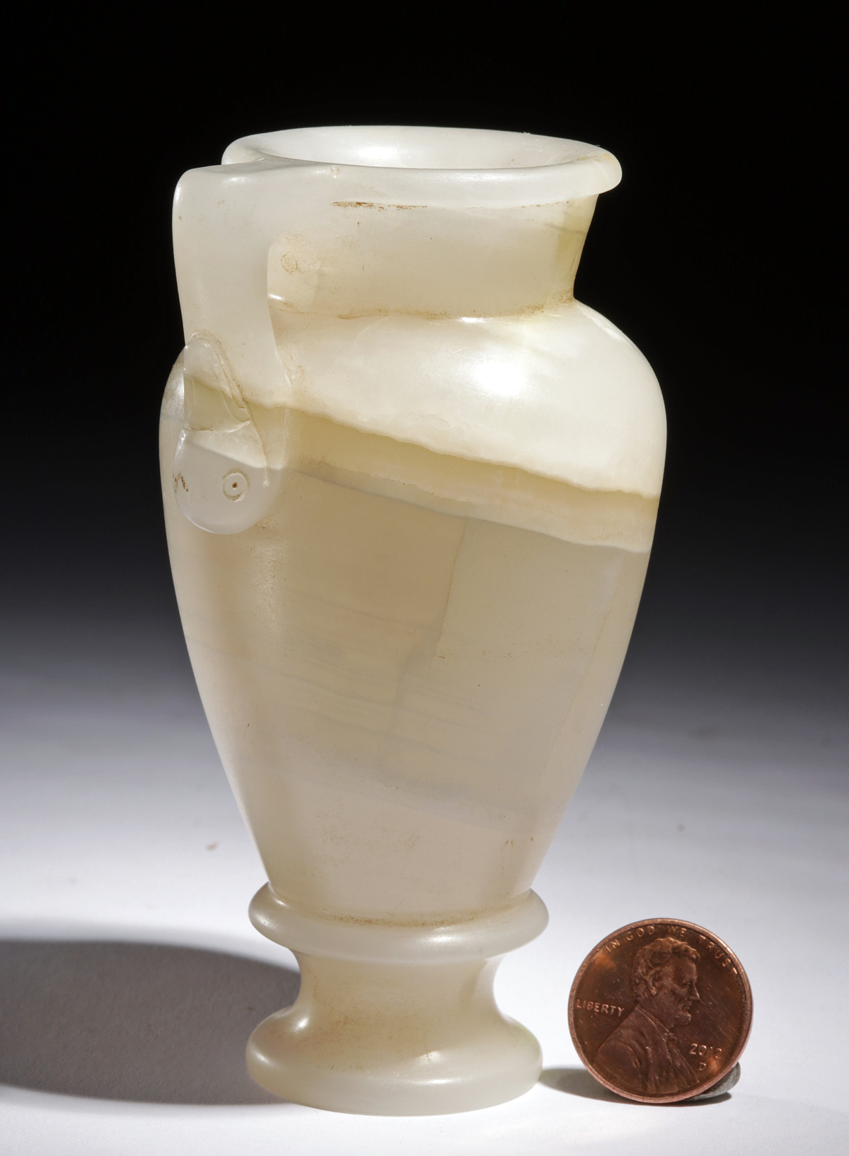 Exceptional Graeco-Egyptian Alabaster Vase w/ Goose - Image 3 of 7