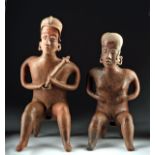 Matched Nayarit San Sebastian Pottery Couple w/ TL