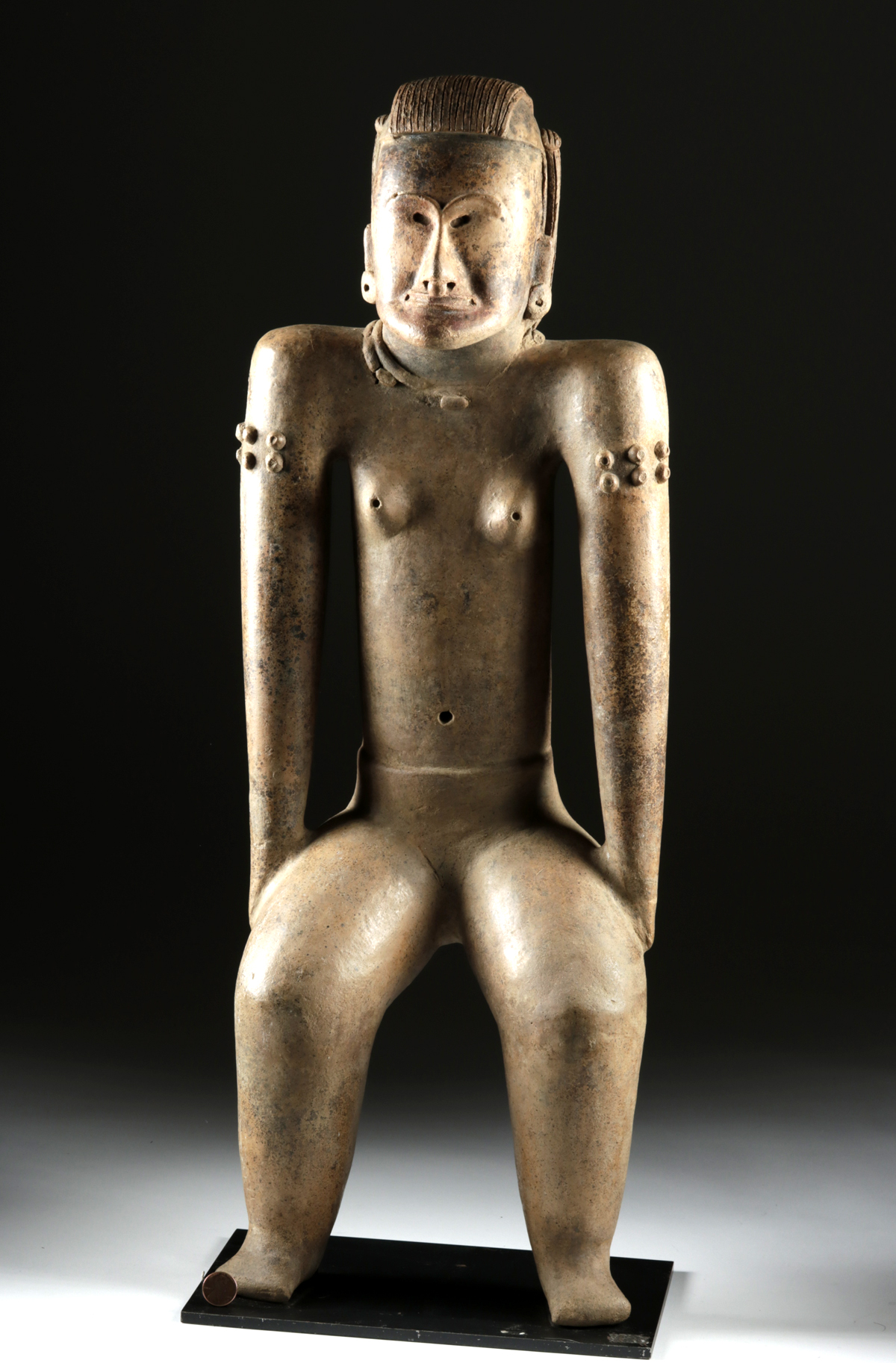 Early Veracruz Remojadas Female Figure - Image 2 of 4