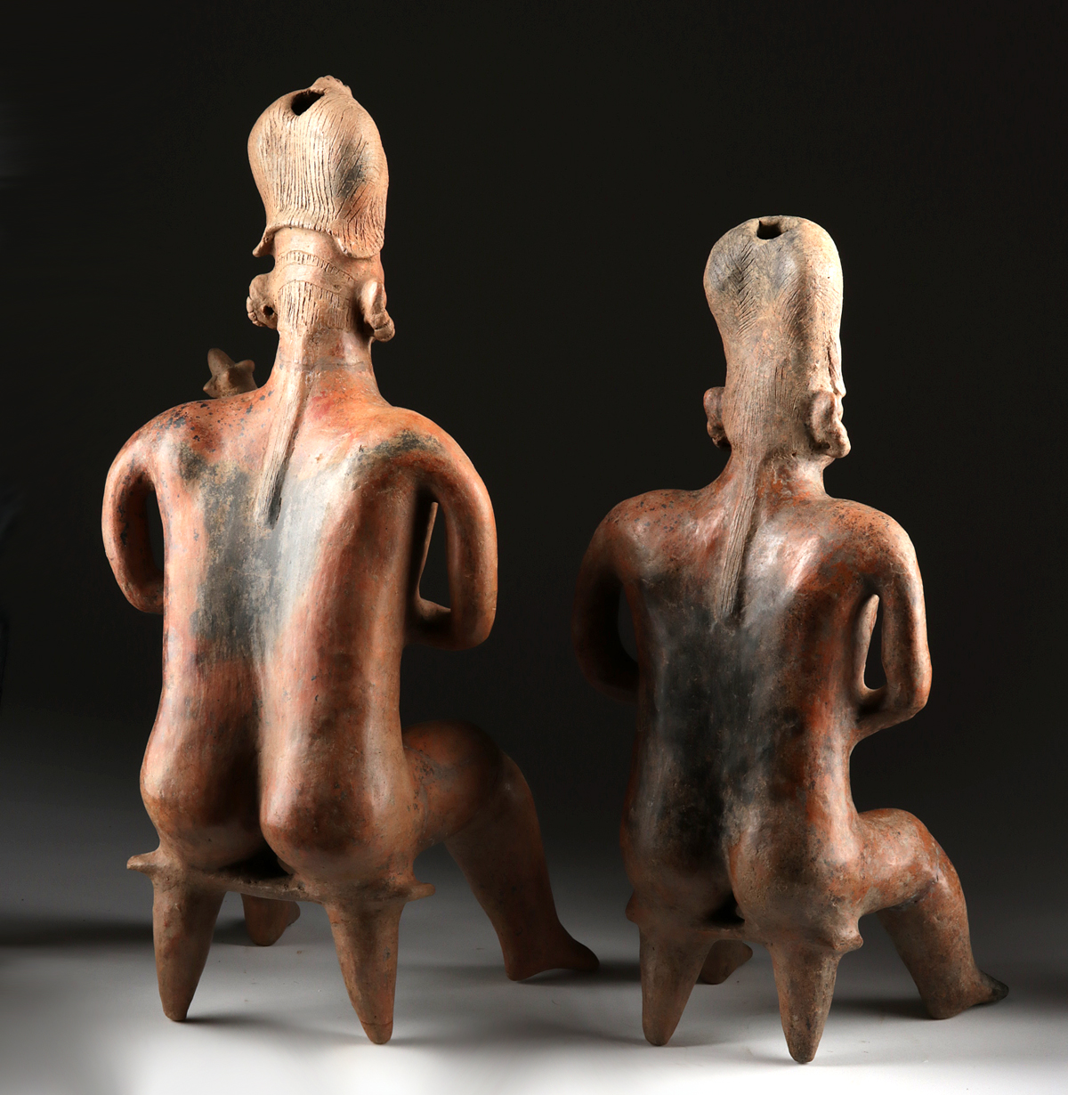 Matched Nayarit San Sebastian Pottery Couple w/ TL - Image 4 of 4