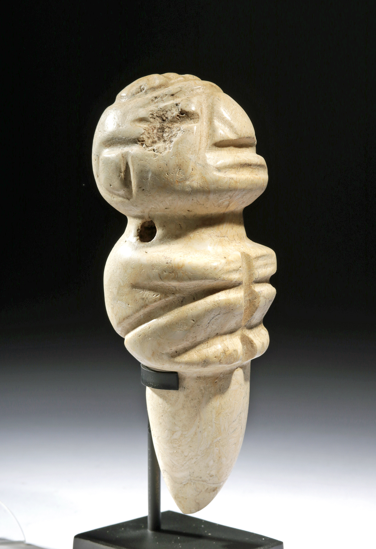 Large Costa Rican Stone Figural Amulet - Image 3 of 4