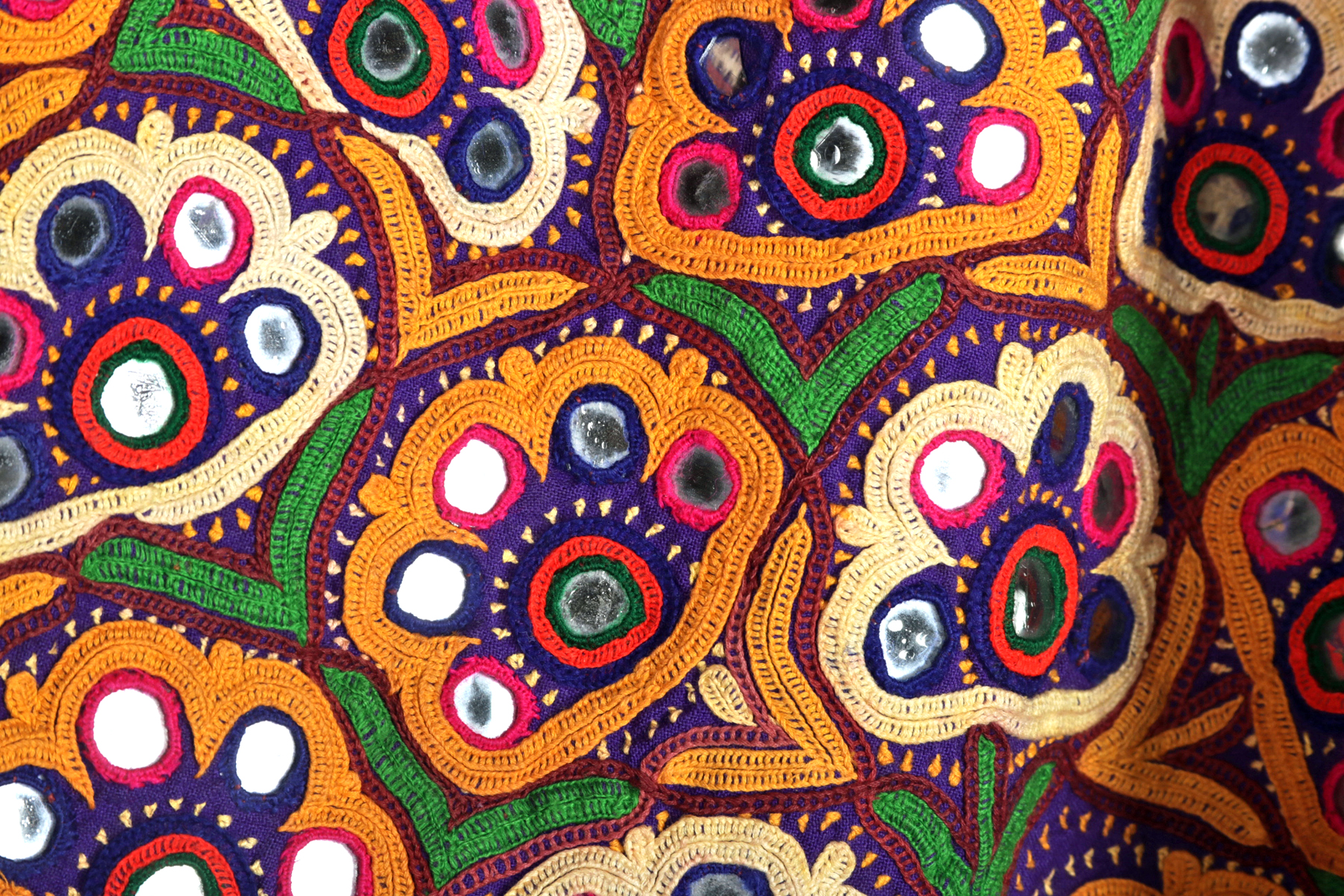 Vintage Indian Kutchi Embroidered Skirt - Image 4 of 5