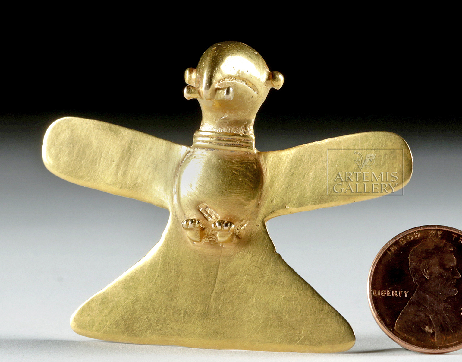 Stunning Panamanian Gold Eagle Pendant, 19.3 g - Image 3 of 4