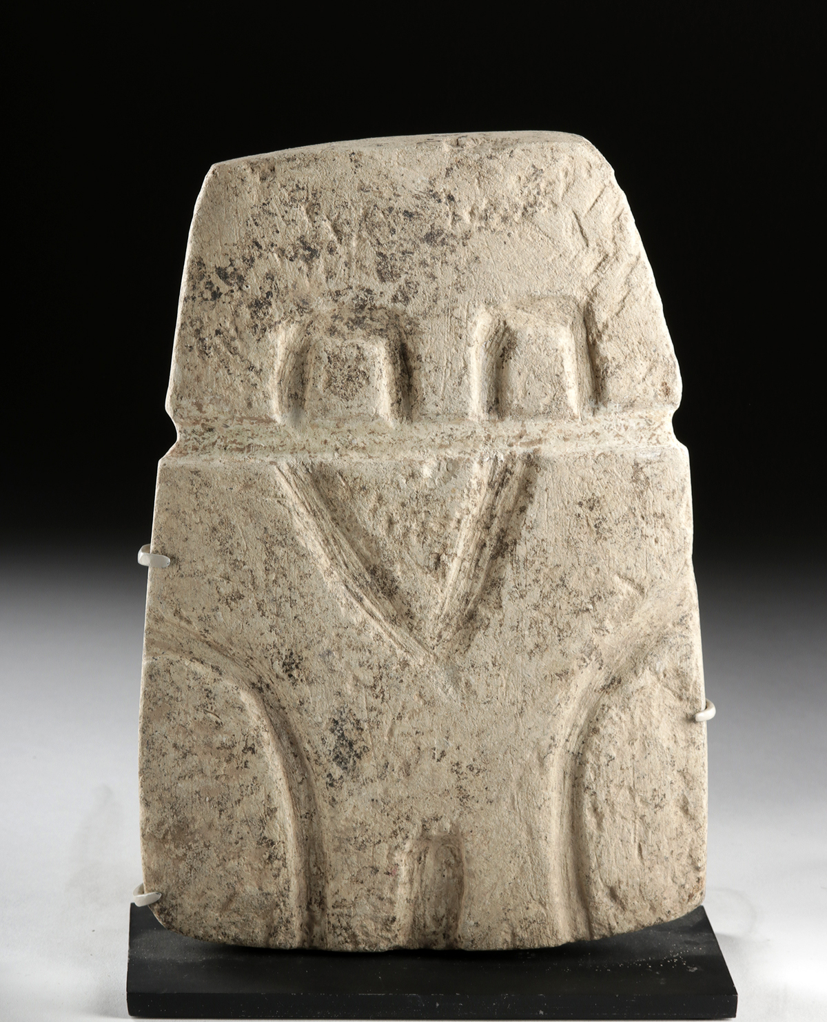 Fine Valdivian Limestone Owl Plaque