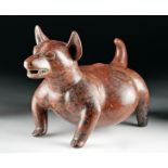 HUGE Colima Redware Pottery Dog