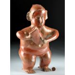 Colima Redware Standing Musician, ex-Sotheby's
