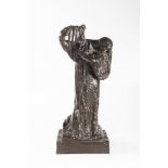 JOSEF MAŘATKA 1874 - 1937: SYMPHONY 1912 Bronze 68,5 cm Marked on plinth on back: "J. Mařatka"