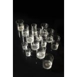 ADOLF LOOS 1870 - 1933: A GLASSWARE SET 1931 Blown crystal with diamond-cut base Architect Adolf