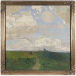 ALOIS KALVODA 1875 - 1934: SUMMER LANDSCAPE 1903 Oil on canvas 110 x 110 cm Signed lower left: "-AL.
