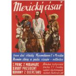 ZDENĚK BURIAN 1905 - 1981: A POSTER FOR THE NOVEL MEXICKÝ CÍSAŘ 1939 68 x 48 cm This color