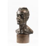 KAREL KOTRBA 1893 - 1938: PORTRAIT OF FRANTIŠEK KUPKA 1928 Bronze, cast from original plaster