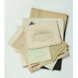 JAN ZRZAVÝ 1890 - 1977: A COLLECTION OF PRINTS, CORRESPONDENCE AND MANUSCRIPTS 1936 15 prints,