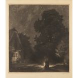 MAX ŠVABINSKÝ 1873 - 1962: SUMMER NIGHT 1911 Mezzotint on paper (print: 55.0 cm x 49.0 cm)550 x