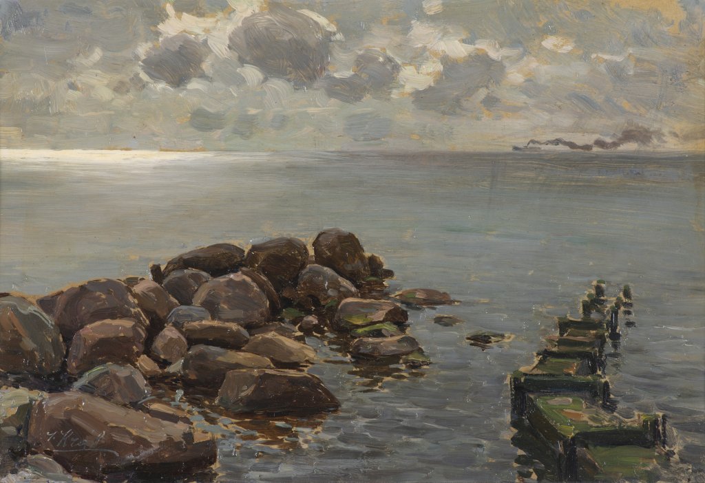 JOSEF KRÁL 1877 - 1914: OIL STUDIES FROM TRAVELS 1907 Oil on canvas, card 16 × 25 cm, 17,5 × 25,5