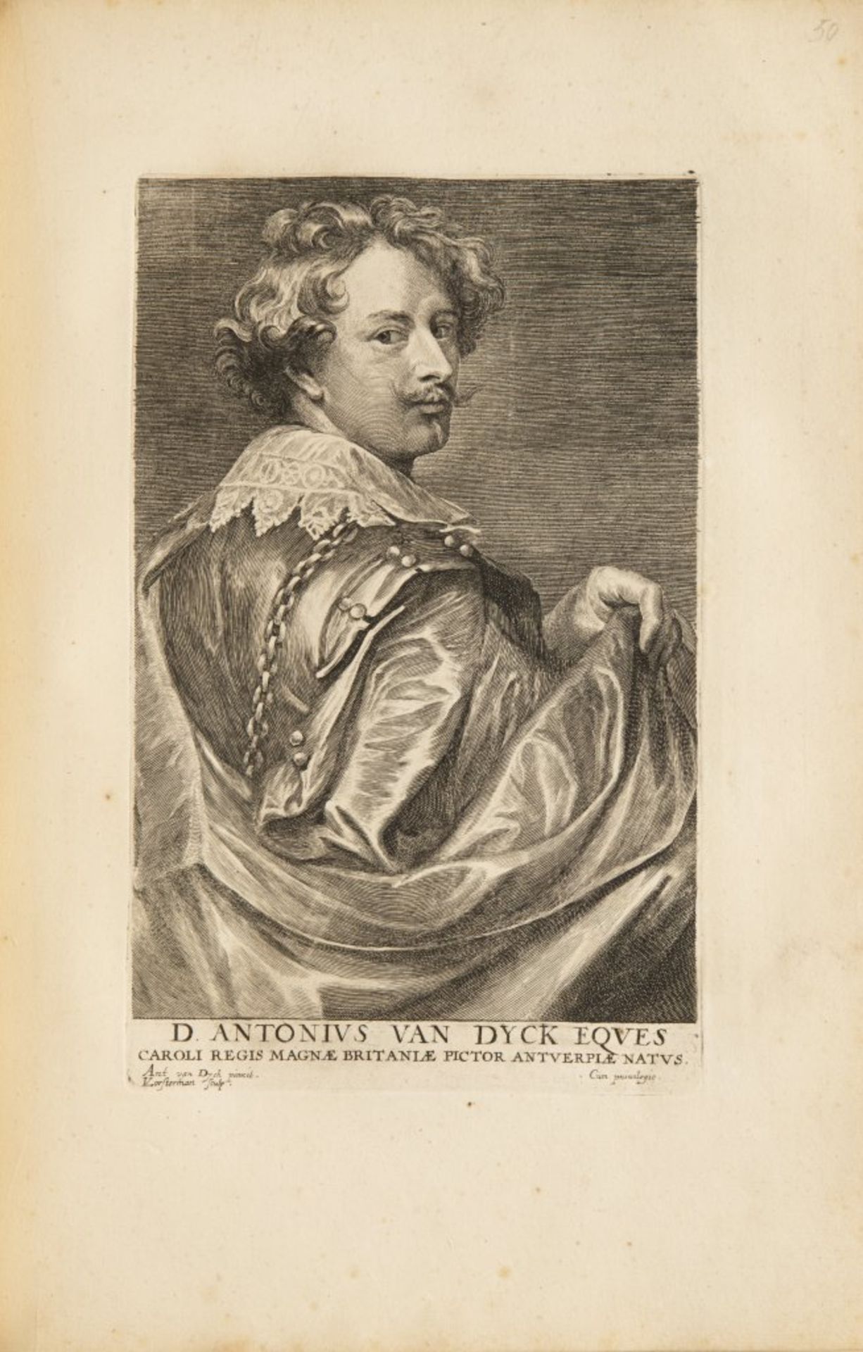 ANTHONIS VAN DYCK 1599 - 1641: LE CABINET DES PLUS BEAUX PORTRAITS DE PLUSIEURS PRINCES ET - Bild 7 aus 9