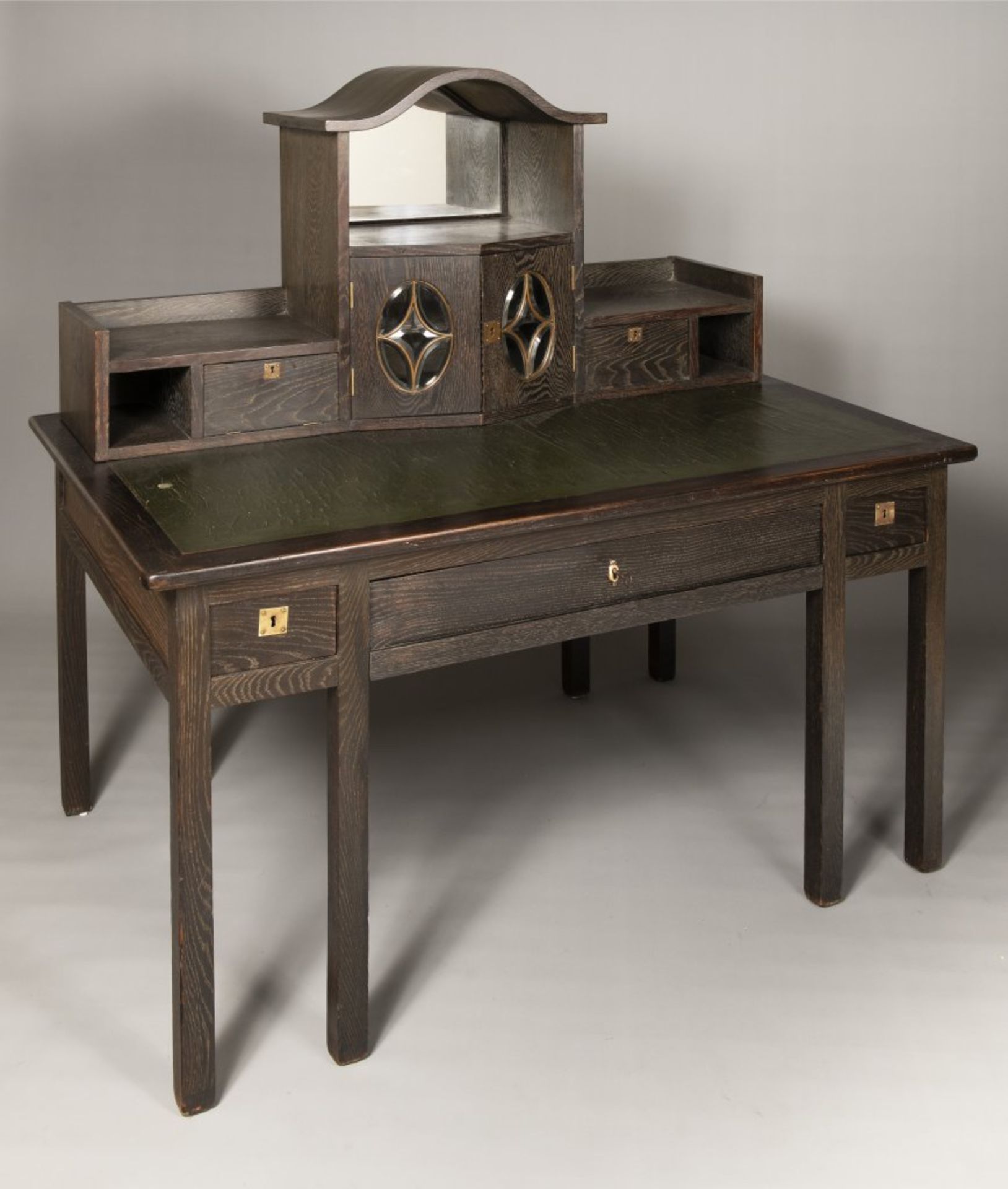 JOSEF HOFFMANN (attributed) 1870 - 1956: A FURNITURE GROUP 1905 - 1910 Pine and blackened oak with - Bild 5 aus 8