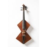 A CUBIST VIOLIN Before 1920 Body dimensions measured over arch: 19.2 × 7.6 × 20.3 cm; String