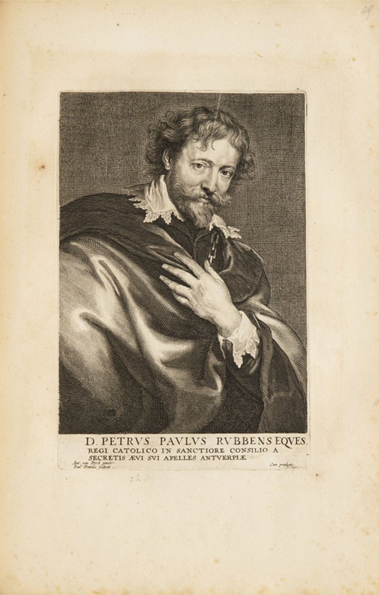 ANTHONIS VAN DYCK 1599 - 1641: LE CABINET DES PLUS BEAUX PORTRAITS DE PLUSIEURS PRINCES ET - Bild 3 aus 9
