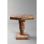 A MARBLE ART DECO SIDE TABLE 1930s France Marble, gilt bronze 61 x 60,5 x 35 cm This Art Deco side