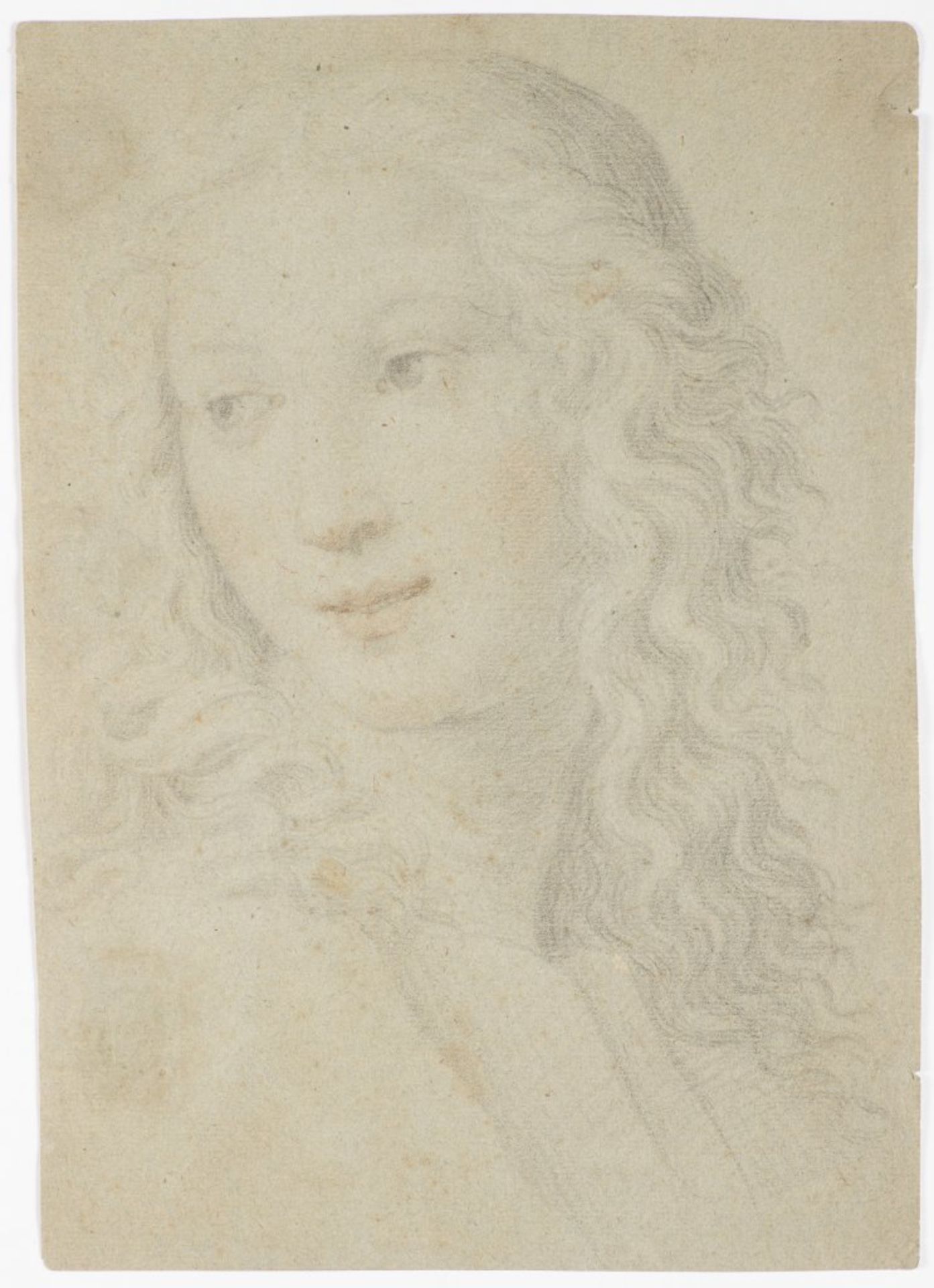 NEZNÁMÝ AUTOR: PORTRAIT OF A WOMAN IN RENAISSANCE STYLE Late 18th/early 19th century Pencil and