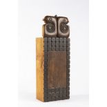 A BOX 1903 - 1905 Talaškino Carved polychrome birch wood 6,5 x 32,5 x 11,5 cm A rectangular wooden
