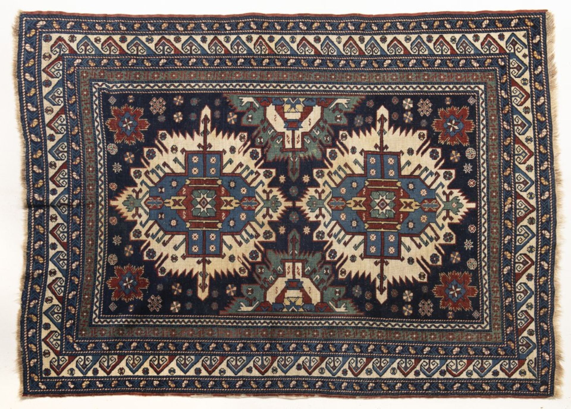 A CAUCASIAN RUG Second half of 19th century 175 x 137 cm Eastern Caucasus, territory of what is