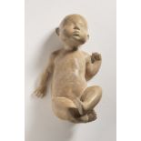 OLGA HENDRYCHOVÁ – TOBOLKOVÁ 1910 - 1986: CHILD 1940s Patinated plaster 40 cm Sculptor and