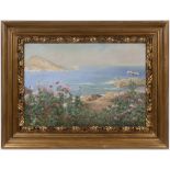 BENEŠ KNÜPFER 1844 - 1910: ISLAND OF CAPRI Ca. 1900 Oil on canvas 68,5 x 101 cm Signed lower