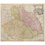 JAN KRYŠTOF MÜLLER 1673 - 1721: A GROUP OF TWO MAPS Ca. 1720 Two separate maps, colored copper