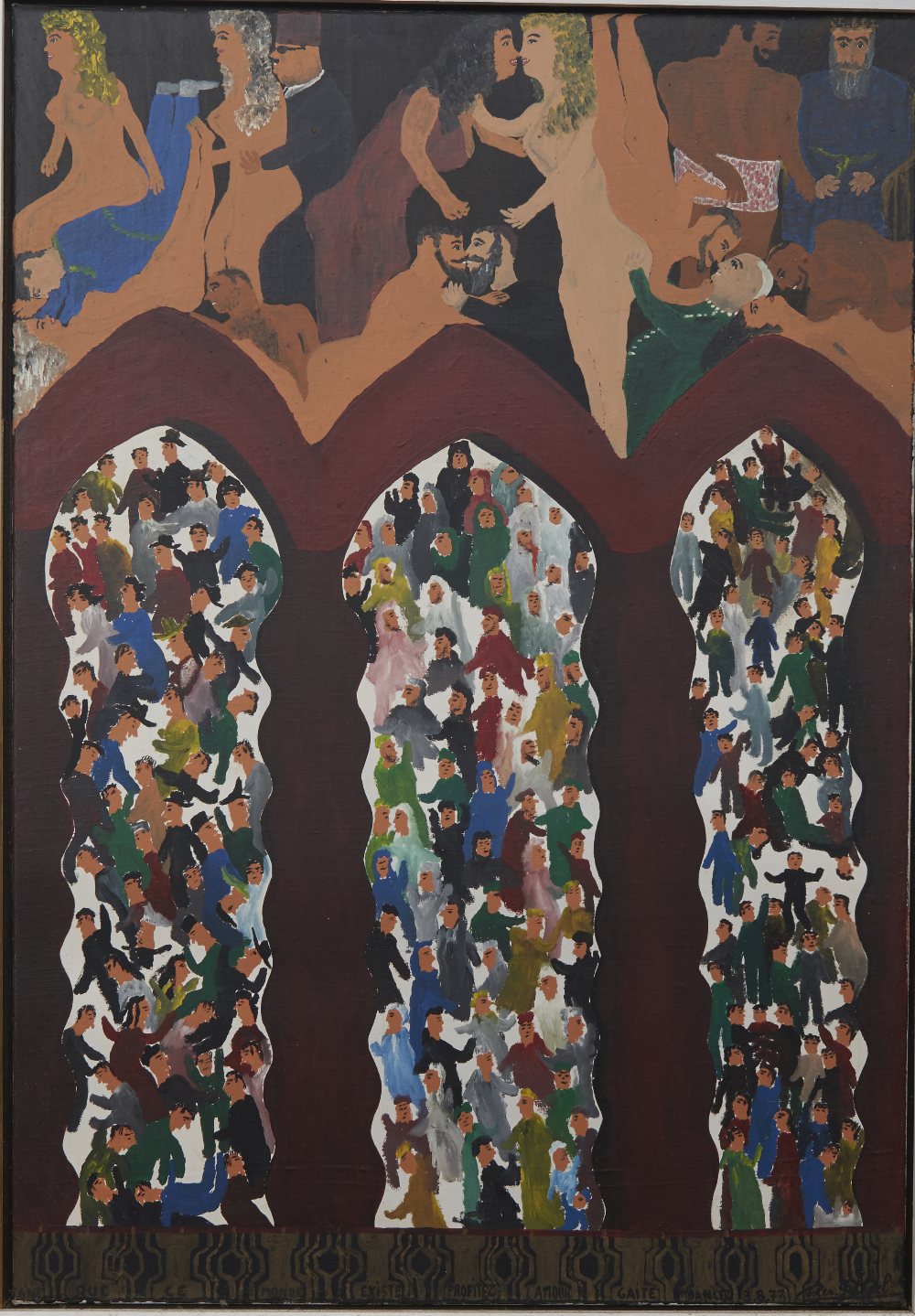 GABRIEL COHEN (1933 - 2017), ISRAELI, L'AMAER DANCER, oil on canvas, signed and dated 3.8.1973,