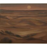 JAMES VICARY THACKWRAY (1919 - 1994), LANDSCAPE AT SUNSET, oil on canvas, signed and dated '79, 80cm