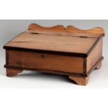 A LATE 19th CENTURY CAPE OREGON AND STINKWOOD BIBLE DESK, the top with a guard-rail and lifting