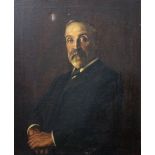 EDWARD ROWORTH (1880 - 1964), PORTRAIT OF JOHN WILLIAM JAGGER, oil on canvas, signed and dated 1911,
