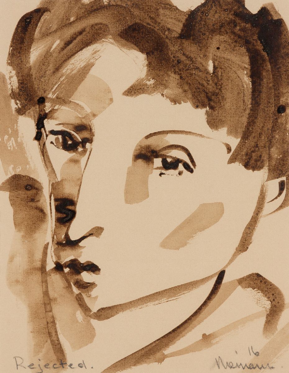 HENNIE CHRISTIAAN NIEMANN (1941 - ), PORTRAIT OF A BOY, watercolour on paper, signed, titled and