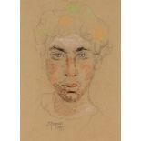 GREGOIRE JOHANNES BOONZAIER (1909 - 2005), PORTRAIT OF A BOY, pastel on paper, signed and dated