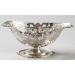 AN EDWARDIAN SILVER BOWL, LONDON 1906, GEORGE JACKSON & DAVID FULLERTON, wavy rim, the border with