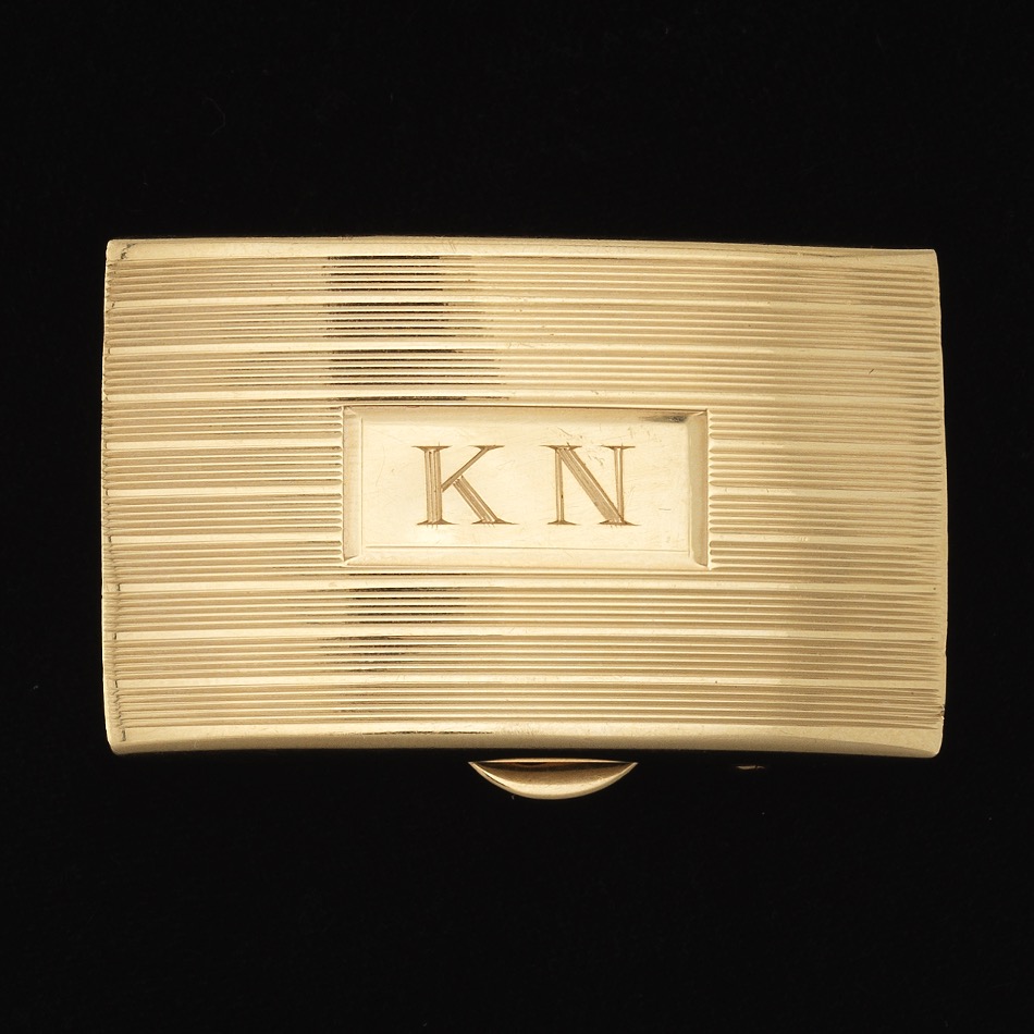 Art Deco Gold Belt Buckle