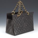 Chanel Black Lamb Skin Timeless Tote, 1997