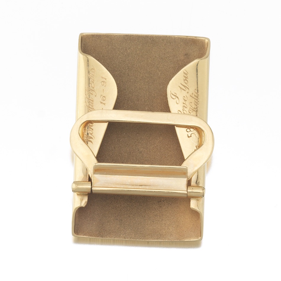 Art Deco Gold Belt Buckle - Image 4 of 5