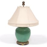 Chinese Enameled Ginger Jar Lamp