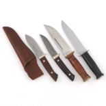 Group of 4 Sheath Knives