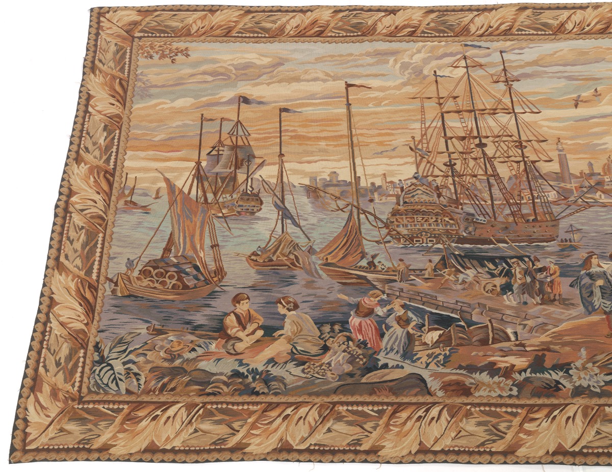 Very Fine Hand-Knotted French Design Pictorial Tapestry - Image 4 of 5