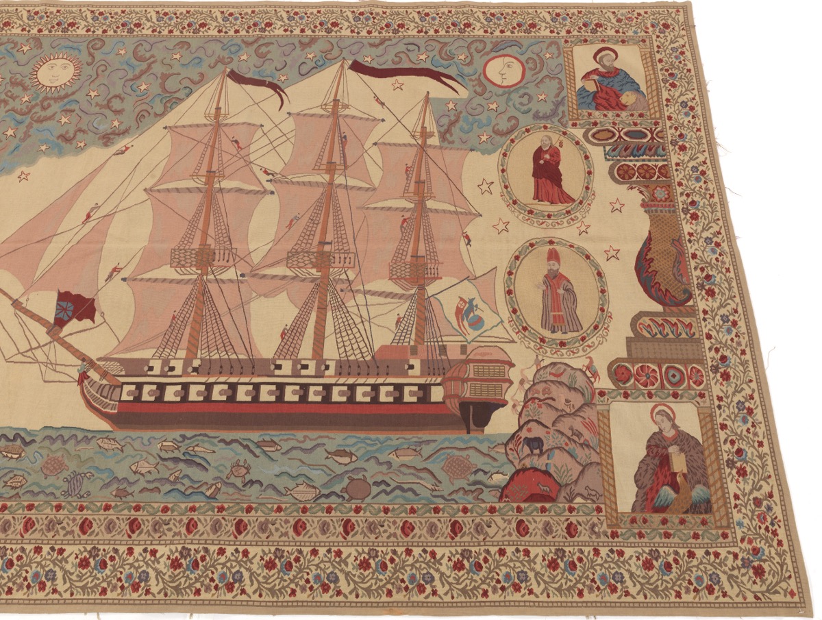 Very Fine Hand-Knotted French Style Pictorial Tapestry - Image 2 of 4