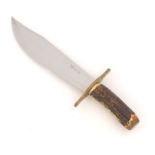 Hen & Rooster Genuine Stag Bowie Knife