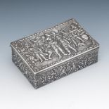 Dutch Repousse 830 Silver Box of Rembrandt's Night Watch